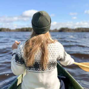 Ihana valkoinen norjalainen villapaita - Image 3